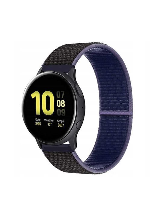 Sc Nylon Strap 20mm Midnight Blue Black