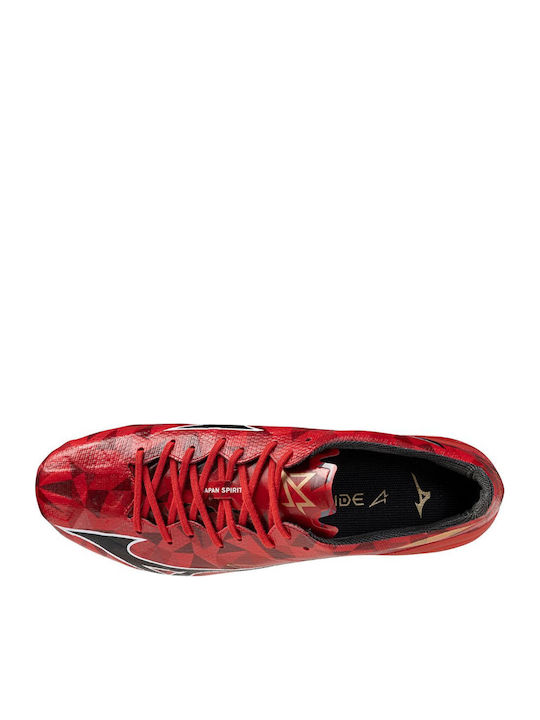 Mizuno Ii Japan Football Shoes with Cleats Red