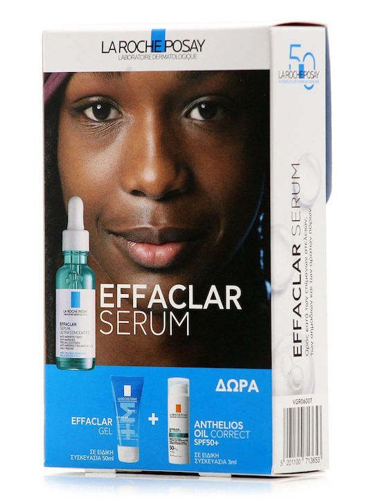 La Roche Posay Effaclar Ultra Concentrated Skin Care Set for against Acne 3pcs