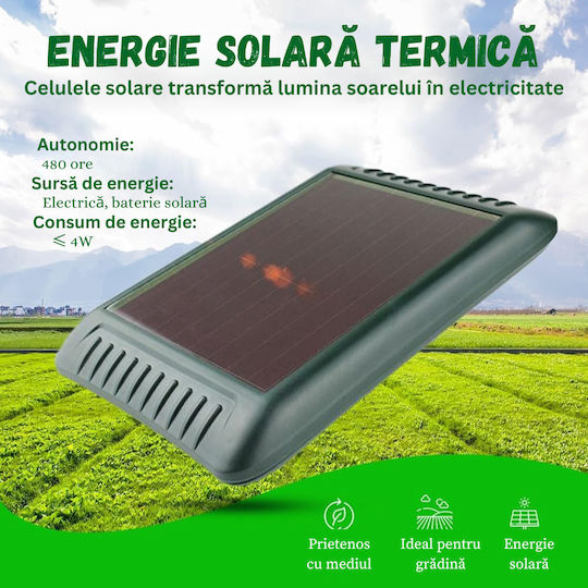 Dispozitiv cu Ultrasunete de Repulsie Șerpi / Rozătoare Solar 200gr