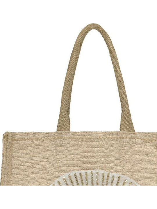Ble Resort Collection Υφασμάτινη Τσάντα Θαλάσσης Μπεζ