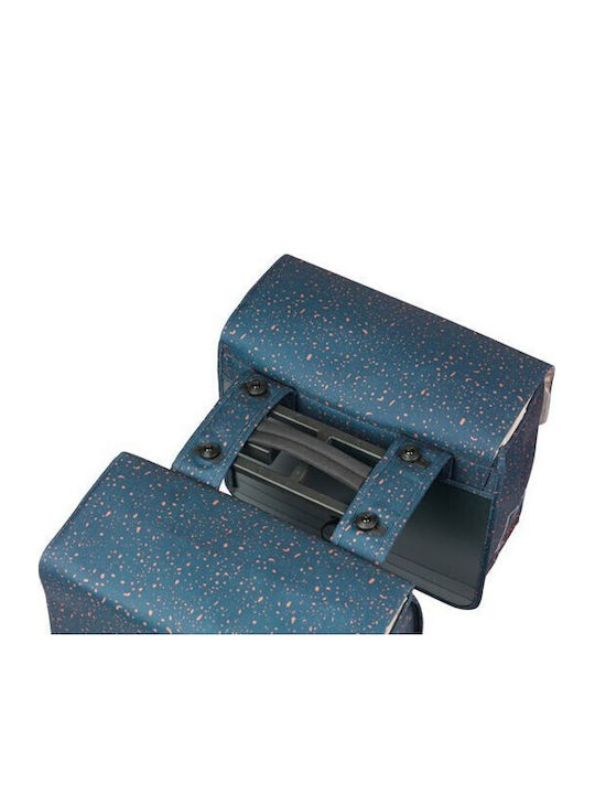 Basil Double Bicycle Rack Bag 35L Blue