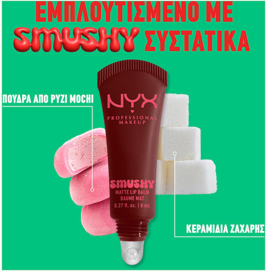 NYX Professional Makeup Smushy Lip Balm & SPF8 08 Smudge Fudge 8ml
