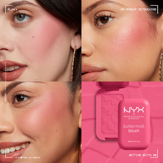 NYX Professional Makeup Blush Buttermelt 08 Getting Butta 5gr