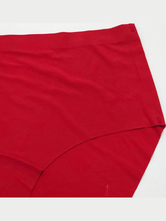 Damen Slip Nahtlos Burgundy