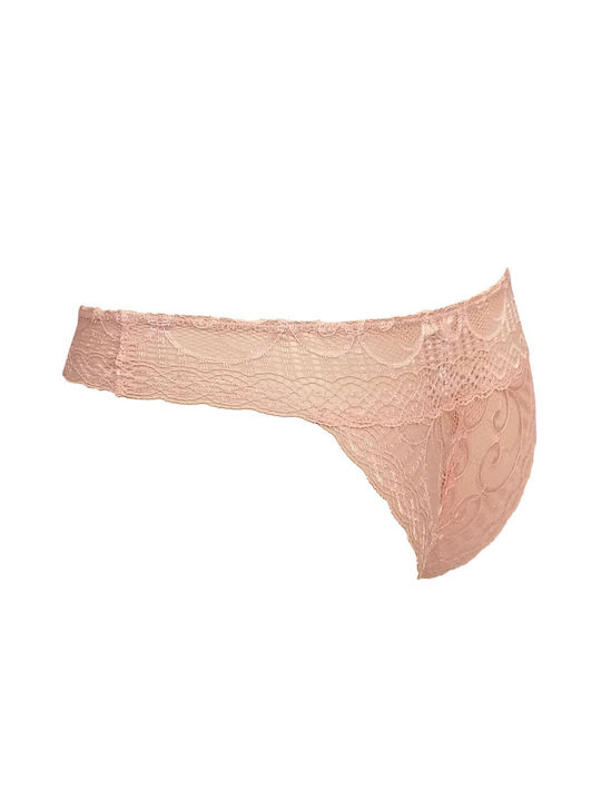 Γυναικεία Slip 3Pack με Δαντέλα Κοραλί