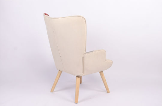 Briar Ohrensessel Bordeaux/Grey Patchwork 73x69x96cm