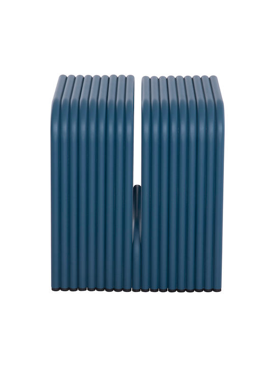 Σκαμπό Σαλονιού Μεταλλικό Intrepid Μπλε 40x38x42εκ.