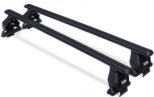 Menabo Bare De Acoperiș Pentru Mașină Oțel 130 Cm Pentru Hyundai Sonata 4D 2009-2014 Set Cu Picioare