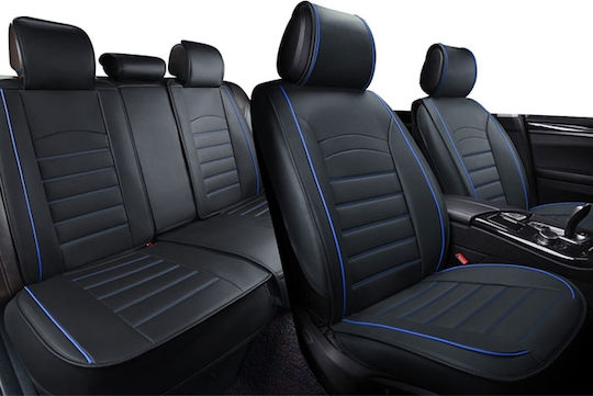 Set Spătare Auto Piele Negru