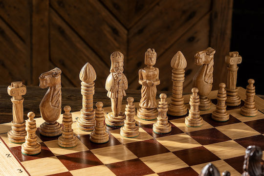 Schach aus Holz 65x65cm