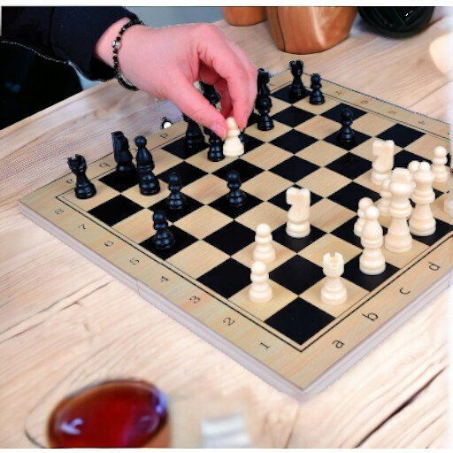 Wooden Checkers & Dice Set for Backgammon Brown / Black
