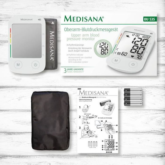 Medisana BU 535 Дигитален Монитор за кръвно налягане За ръка с откриване на аритмия 51176