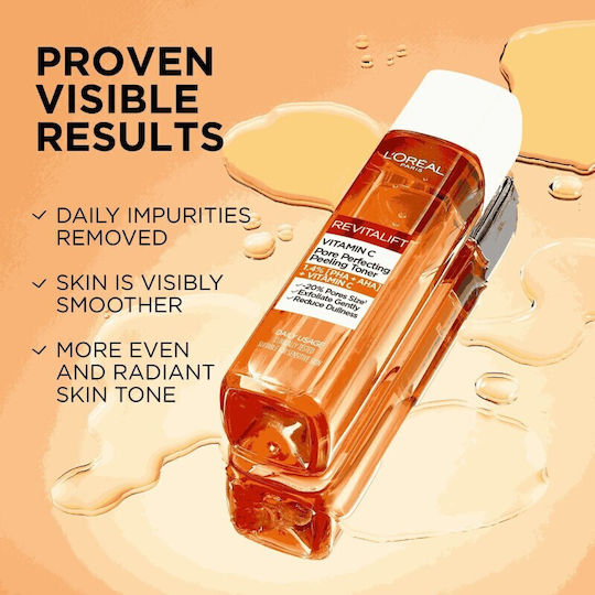 L'Oreal Paris Revitalift Clinical Υγρό Τόνωσης Προσώπου με Βιταμίνη C, AHA & PHA 180ml