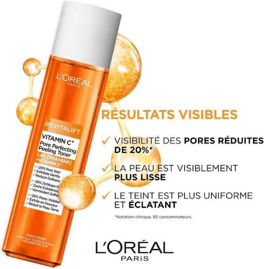 L'Oreal Paris Revitalift Clinical Υγρό Τόνωσης Προσώπου με Βιταμίνη C, AHA & PHA 180ml