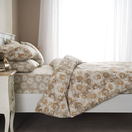 Charalambidis Textiles Sheet Sets Queen 220x260cm. Beige 4pcs