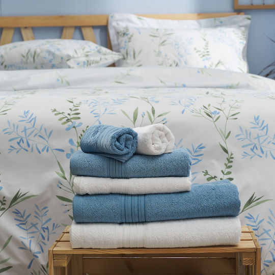 Charalambidis Textiles Σετ Σεντόνια Υπέρδιπλα 220x260εκ. Μπλε