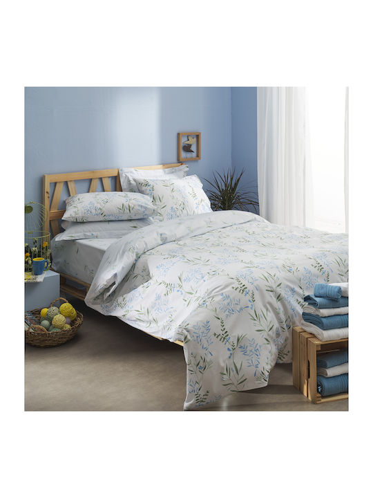 Charalambidis Textiles Подредба Чаршафи Кралица 220x260см Сини