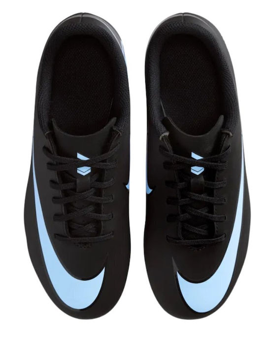 Mercurial Vapor FG/MG Kinder Fußballschuhe und Stollenschuhe mit Tappen Schwarz