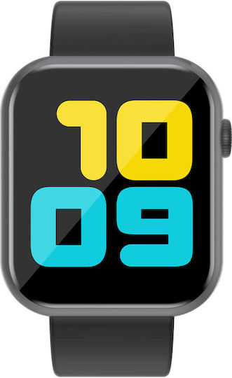 RFIT Aluminium Smartwatch with Heart Rate Monitor (Black)