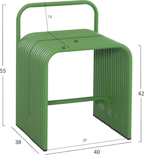 Băncuță De Grădină Din Aluminiu Intrepid Verde 40x38x55cm Băncuță De Grădină Din Aluminiu Intrepid Verde 40x38x55cm
