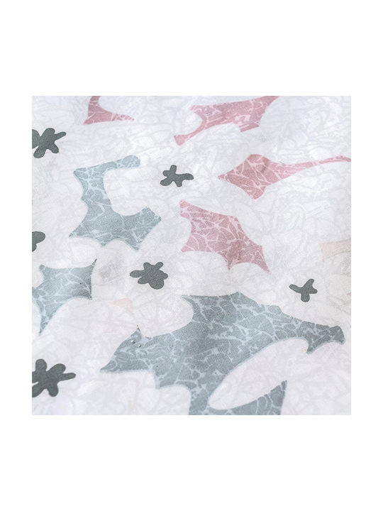 Beauty Home Art 12252 Pillowcase Set with Envelope Cover Grey, Pink 52x72cm.