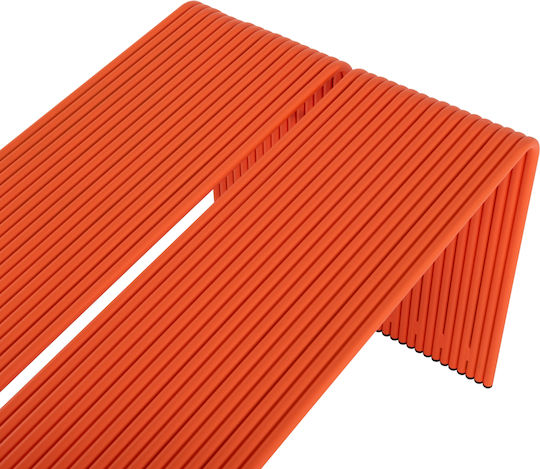 Intrepid Tisch Speisesaal Aluminium Orange 121x70x70cm