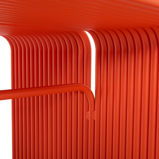 Intrepid Tisch Speisesaal Aluminium Orange 121x70x70cm