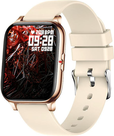 MostWanted FiT Aluminium Smartwatch με Παλμογράφο (Dark Pink)