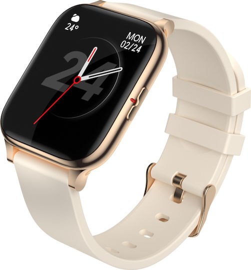 MostWanted FiT Aluminium Smartwatch με Παλμογράφο (Dark Pink)