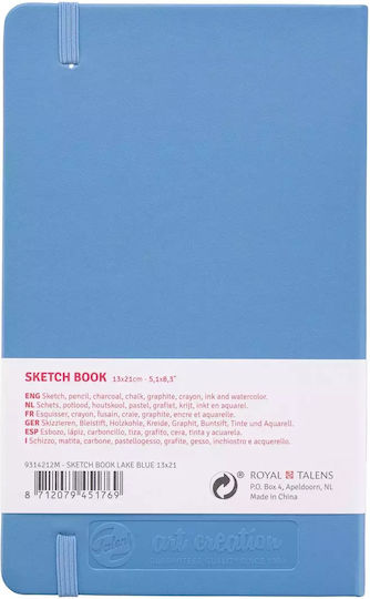 Royal Talens Sketch Pad Sketchbook Art Creation Sketch Book Blue 13x21cm 80 Sheets