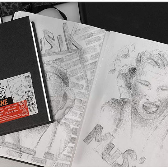 Canson Sketch Pad Sketchbook Art Book One 21.6x27.9cm 100 Sheets