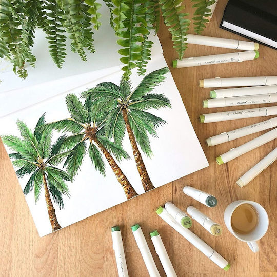 Ohuhu Bloc de Desen Caiet de schițe A4 21x29.7cm
