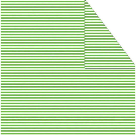 Fabi Cardboard Striped Double Sided Green 50x70cm