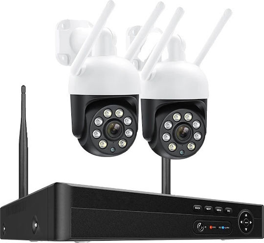 Misecu Surveillance System Cameras Wireless Cameras IP 4MP with