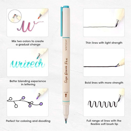 Writech Μαρκαδόρος Reddish Καφέ