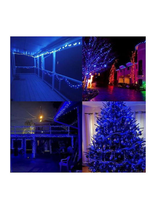 100 Λαμπάκια LED Μπλε σε Σειρά