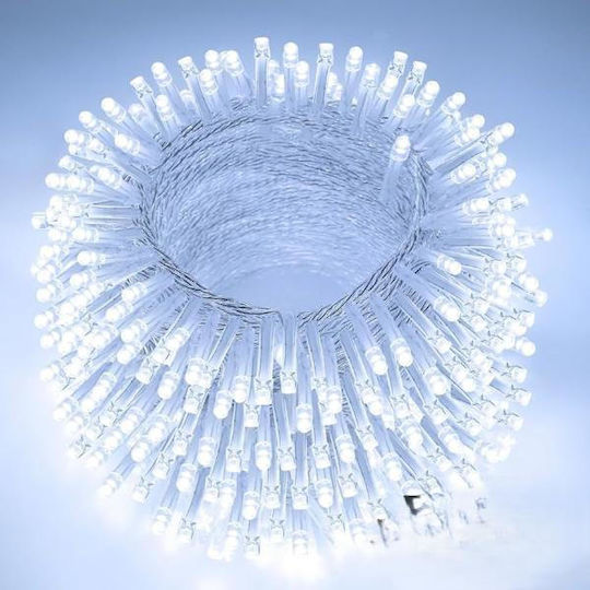200 Λαμπάκια LED 20μ. Λευκά σε Σειρά