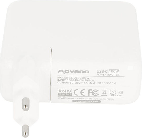 Adaptor Încărcător Usb-C 100W Pentru Laptop
