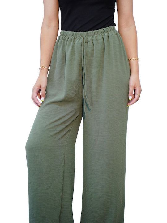 Dama Tesatura Pantaloni Green