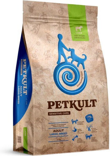 Petkult 12kg Hrană Uscată pentru Câini Adulţi de Rase Mari cu Miel, Orez, Orez brun, Pui, Carne, Curcan și Apple