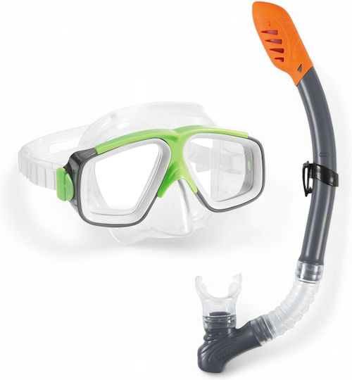 Intex Diving Mask with Snorkel Surf Rider Transparent Green