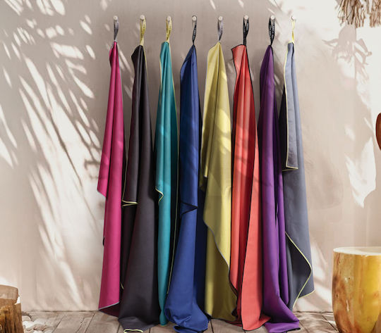 Nef-Nef Homeware Vivid Πετσέτα Microfiber Σώματος 200gr/m² Μαύρη 170x90εκ.