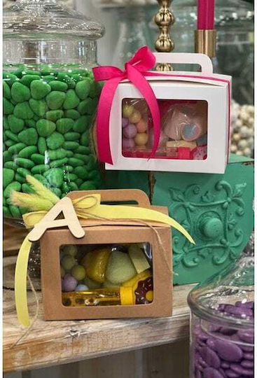 Κουτι Συσκευασιας Χαρτινο Παραθυρο Τυπου Lunchbox 14χ10χ10cm Σετ 12 Τμχ Λευκο