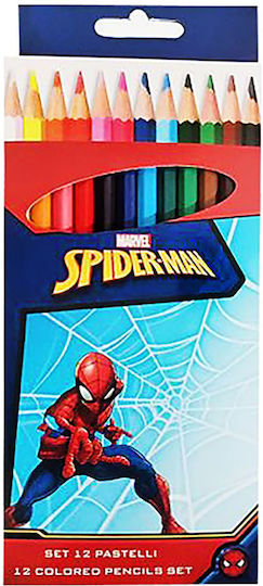 Spiderman Spiderman Ξυλομπογιές Σετ 12 χρώματα
