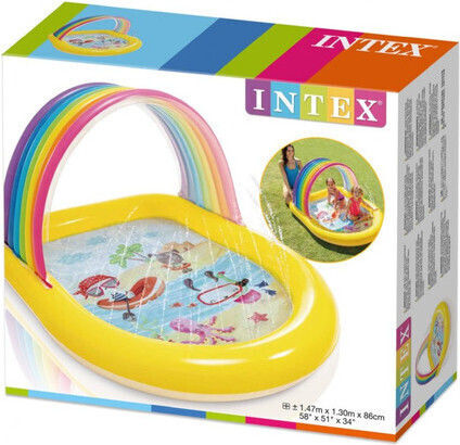 Intex Children's Swimming Pool 84lt Inflatable 147x130x86cm