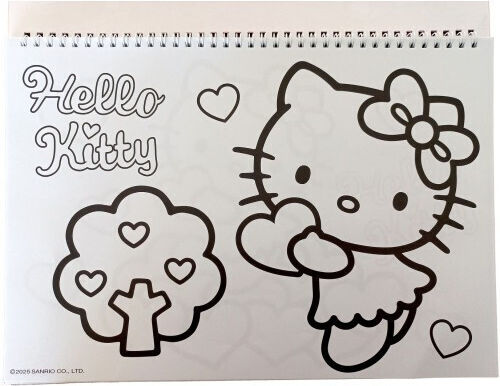 Drawing Pad 23x33 cm 40 Sheets Stickers Hello Kitty Sweetheart #335-74416