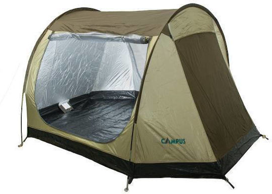 Campus Moto Καλοκαιρινή Σκηνή Camping Τούνελ Πορτοκαλί για 3 Άτομα 260x180x135εκ.
