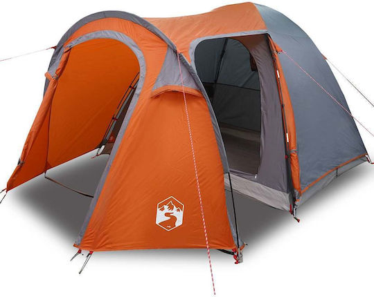 vidaXL Καλοκαιρινή Σκηνή Camping Γκρι 384x254x170εκ.