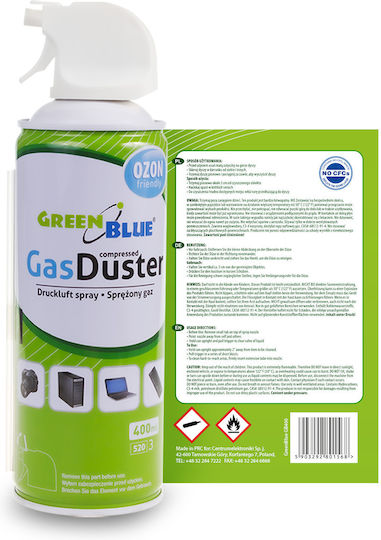Green Blue Compressed Air Spray 400ml 1pcs